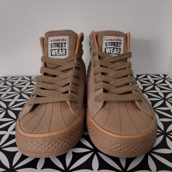 Vision Street Wear Tan Suede Skateboard Shoes NEW - Picture 2 of 6
